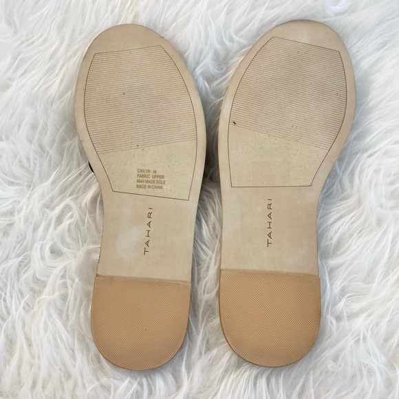 Tahari Women’s Size 10 Black “Cailyn” Slide Sandals Espadrille Strappy Flat - Picture 4 of 5